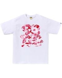 A Bathing Ape - Abc Camo Graphic-Print T-Shirt - Lyst