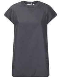 Sacai - Poplin Short-Sleeve Dress - Lyst