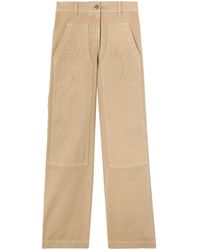 Palm Angels - Embroidered Straight-Leg Trousers - Lyst