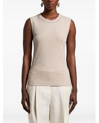 Peserico - Ribbed Trim Top - Lyst