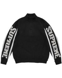 Supreme - Jacquard-Sleeve Sweater - Lyst