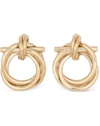 Ferragamo - Twisted Gancini Earrings - Lyst