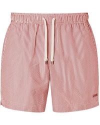 ZEGNA - Striped Swim Shorts - Lyst