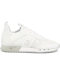 EA7 - Mesh-Panelled Sneakers - Lyst