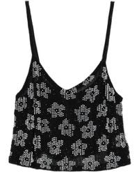 Ashish - Floral Sequin Top - Lyst