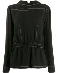 Marni Blusa con orlo a peplo - Nero