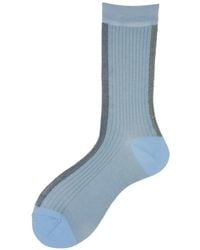 Alto Milano - Ribbed-Knit Socks - Lyst