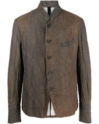 Forme D'expression - Distressed Cotton Shirt - Lyst