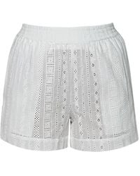 MC2 Saint Barth - Meave Embroidered Shorts - Lyst