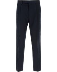 ZEGNA - Pressed-Crease Tapered Cotton Trousers - Lyst