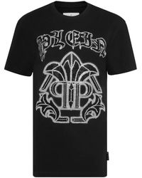 Philipp Plein - Gothic Plein Cotton T-Shirt - Lyst
