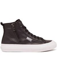 DIESEL - S-Athos Leather Sneakers - Lyst