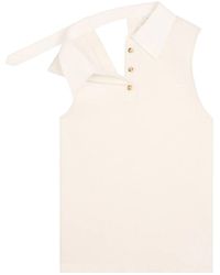 Courreges - Polotop Met Logopatch - Lyst