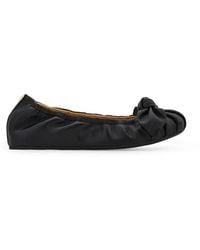 Ferragamo - Bow Embellished Ballet Flat - Lyst