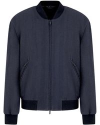 Giorgio Armani - シルクブレンド ボンバージャケット - Lyst