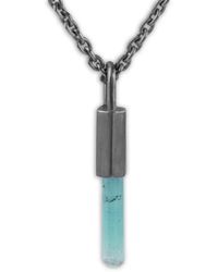 Parts Of 4 - Collar Talisman en plata de ley con turmalina - Lyst