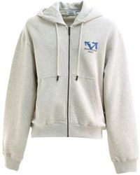 Off-White c/o Virgil Abloh - Half Arrow Regular Zip Hoodie - Lyst
