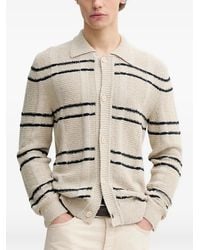 Marc O' Polo - Cardigan Boutonné À Rayures - Lyst