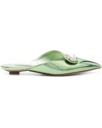 Casadei - Flache Blade Mules - Lyst