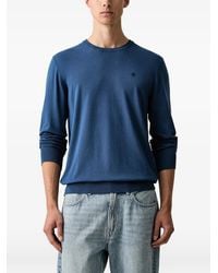 Scotch & Soda - Logo-Embroidered Crew-Neck Sweater - Lyst