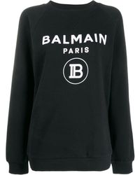 Balmain Sweat à logo - Noir