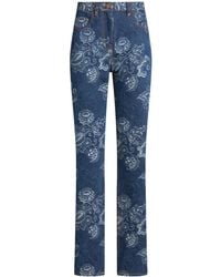 Etro - Jeans Met Jacquard -effect - Lyst