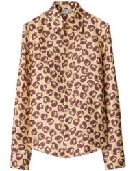 Burberry - ペイズリー シルクシャツ - Lyst
