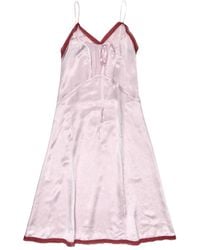 Bimba Y Lola - Robe Mi-Longue Bordée De Dentelle À Coupe Mi-Longue - Lyst