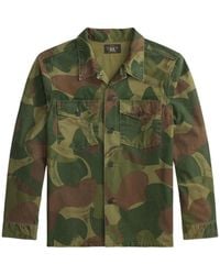 RRL - Overhemd Met Camouflageprint En Knopen - Lyst