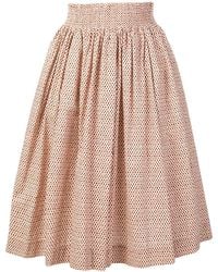 Woolrich - Printed Popeline Skirt - Lyst