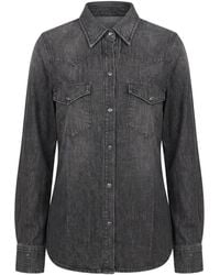 Nili Lotan - Travis Western Denim Shirt - Lyst