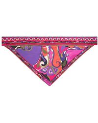 PUCCI - Orchidee-print Triangle Scarf - Lyst