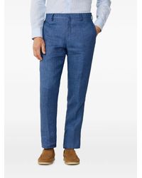 Hackett - Linnen Broek Met Delavé-Weving - Lyst