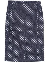 Franchise - Tina Polka Dot-Print Pencil Midi Skirt - Lyst