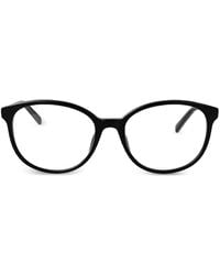 Gucci - Brille Mit Rundem Gestell - Lyst