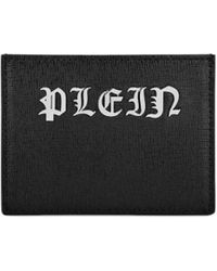 Philipp Plein - Monogram-plaque Leather Cardholder - Lyst