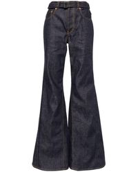 Sacai - Flared Jeans - Lyst
