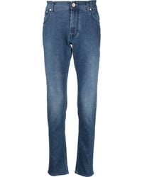 Corneliani - Low-rise Slim-cut Jeans - Lyst