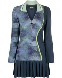 Ahluwalia - Shakti-Print Pleated Jumper Dress - Lyst