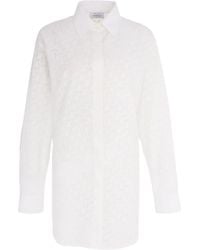 Off-White c/o Virgil Abloh - Monogram Mini Shirt Dress - Lyst