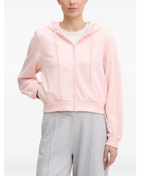 Guess - Rhinestone-Embellished Zip-Up Hoodie - Lyst