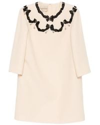 Valentino Garavani - Bow-Embellished Crystal-Pendant Dress - Lyst