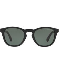 Giorgio Armani Zonnebril Met Vierkant Montuur - Zwart