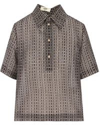 Fendi - Shirt With Decorative Pattern - Lyst