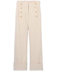 Claudie Pierlot - Light Denim Wide-Leg Jeans - Lyst