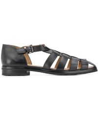 Paraboot - Flat Strappy Shoes - Lyst