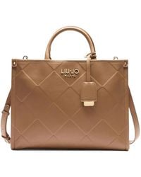 Liu Jo - Diamond-Pattern Tote Bag - Lyst