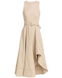 Cinq À Sept - Zelda Asymmetric Midi Dress - Lyst