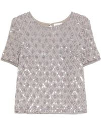 P.A.R.O.S.H. - Sequined T-Shirt - Lyst