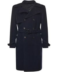 Eleventy - Belted Double-Breasted Trench Coat - Lyst